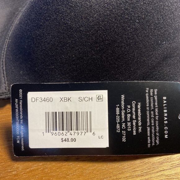 Bali Women's Comfort Revolution Soft Touch Perfect T-Shirt Wirefree Bra DF3460 S - Picture 6 of 7